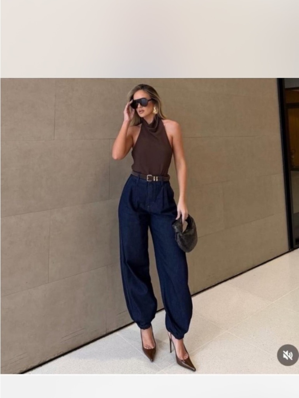 Zara Dark Blue balloon  Jeans